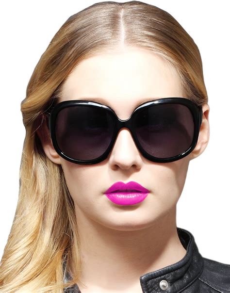 oversized women's polarized sunglasses uv400.